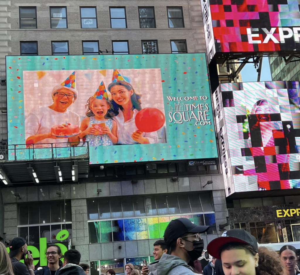 Billboards in Times Square