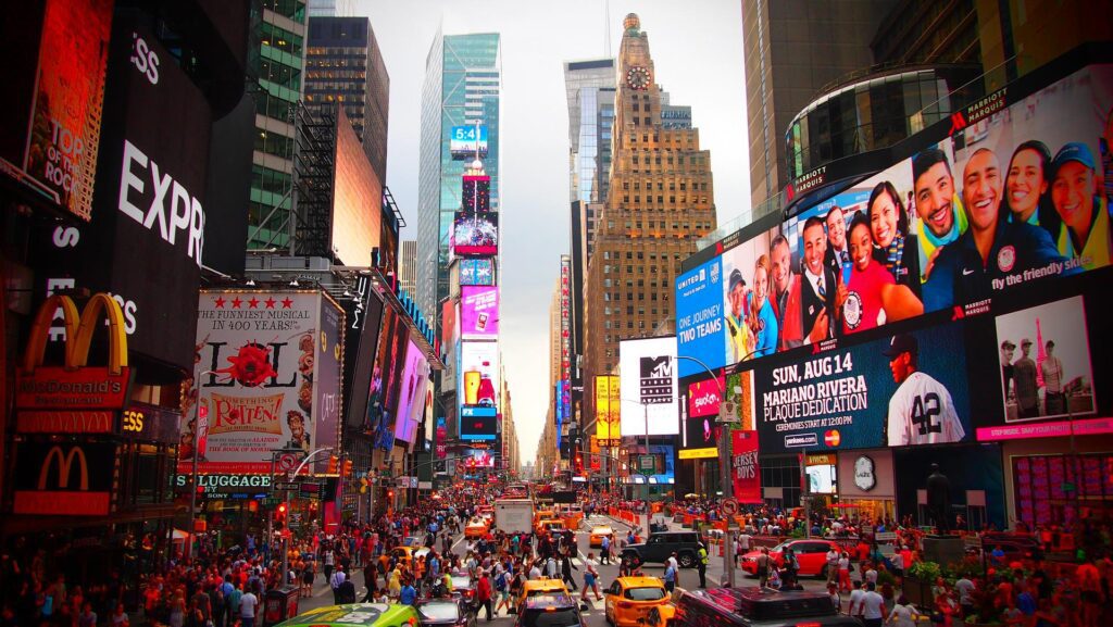 How much are billboards in Times Square worth? 